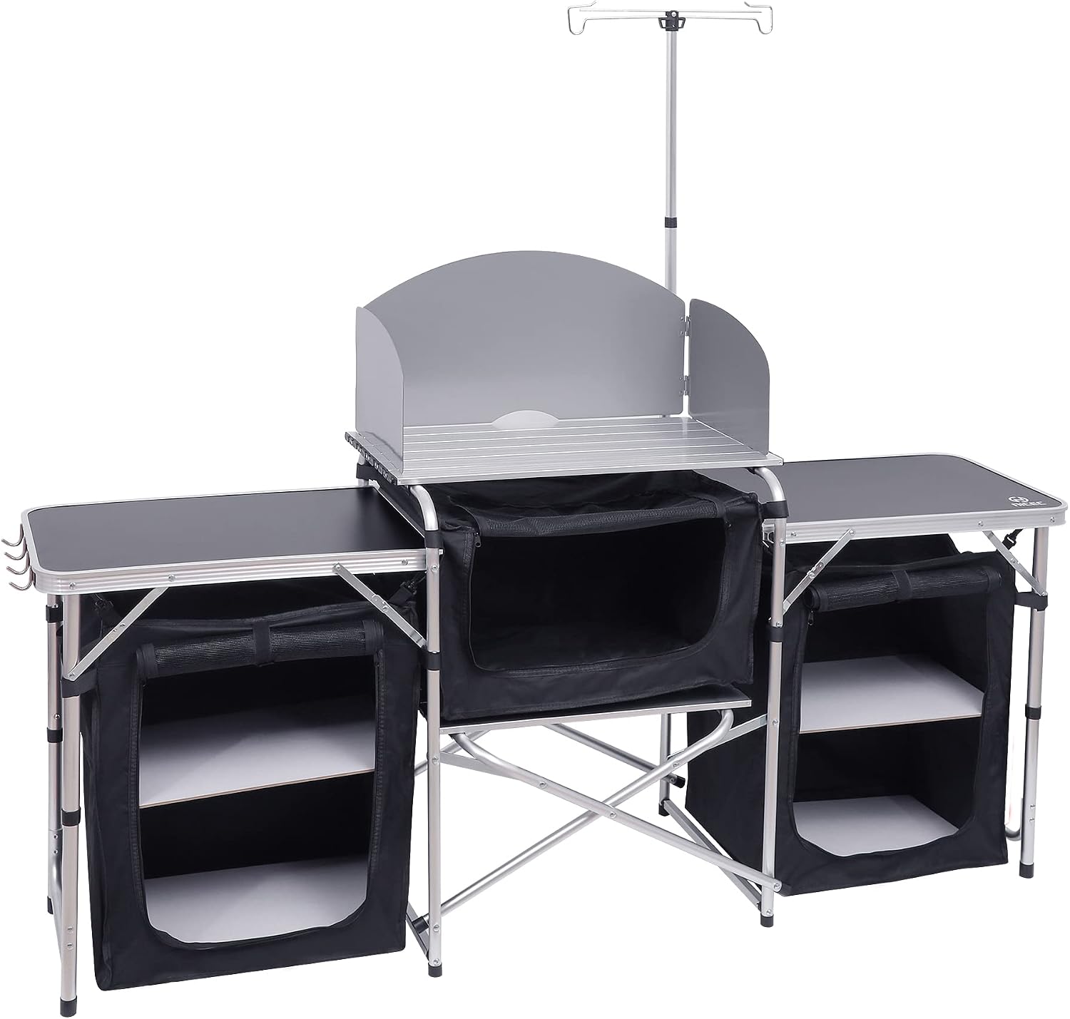 Outdoor Camping Cooking Table - Folding Camping Kitchen Table Cook Station