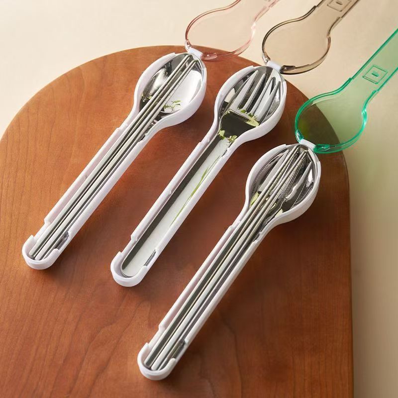 Outdoor Camping Knife - Portable Cutlery Set with Storage Box