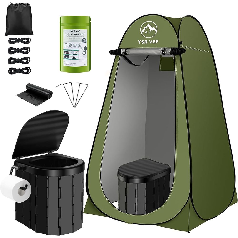 Outdoor Camping Toilet - Portable Toilet Kit, Camping Toilet with