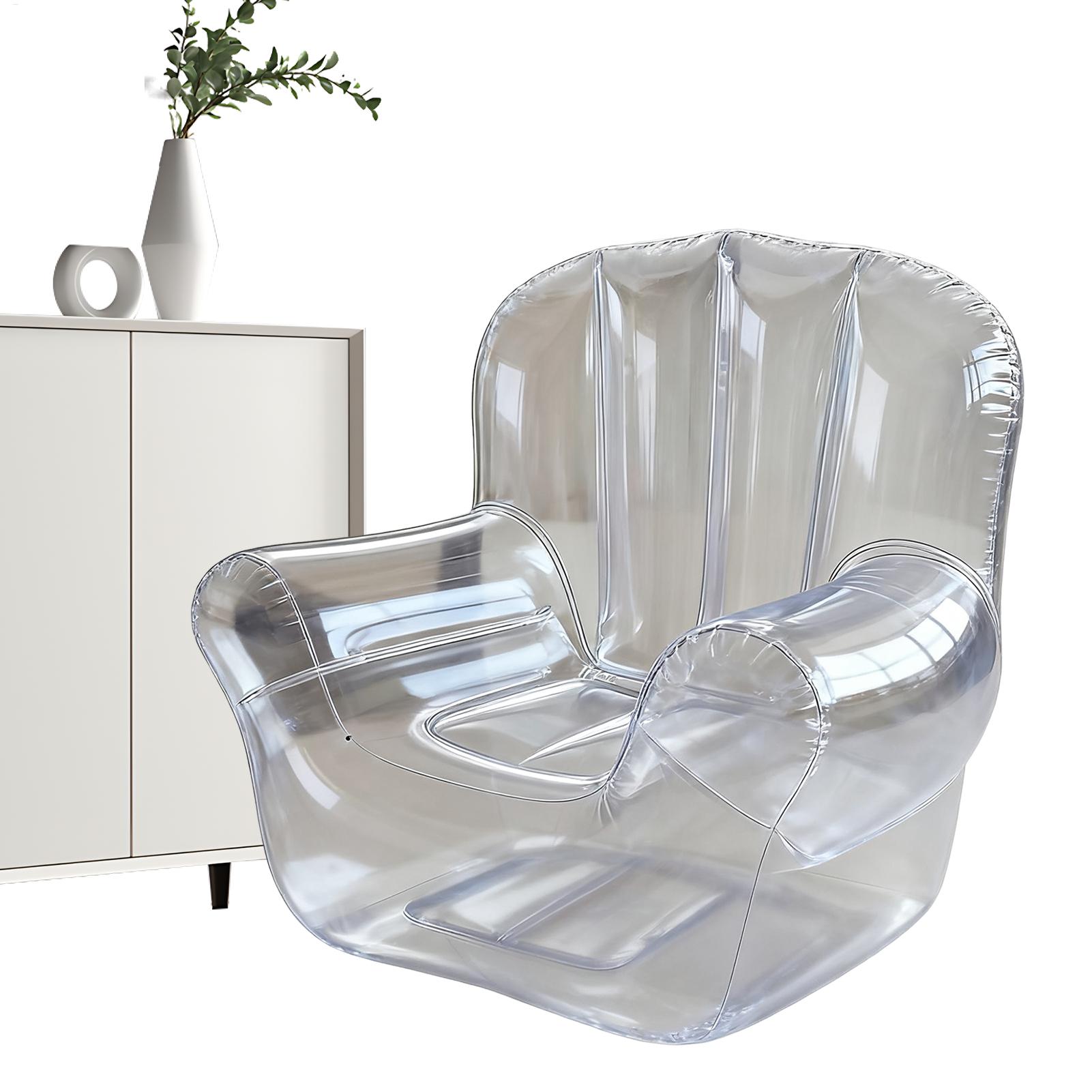 Outdoor Camping Couch - Thickened Transparent Sofa PVC Inflatable Sofa