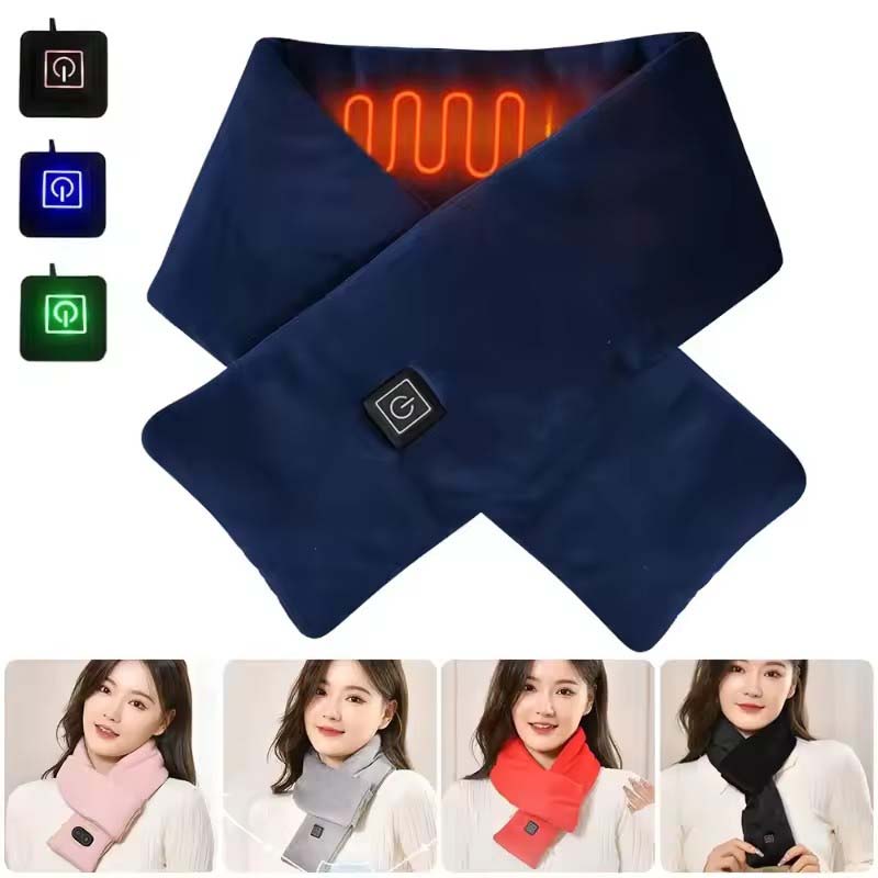 Outdoor Camping Winter - USB Women Men Heating Scarf Temperature