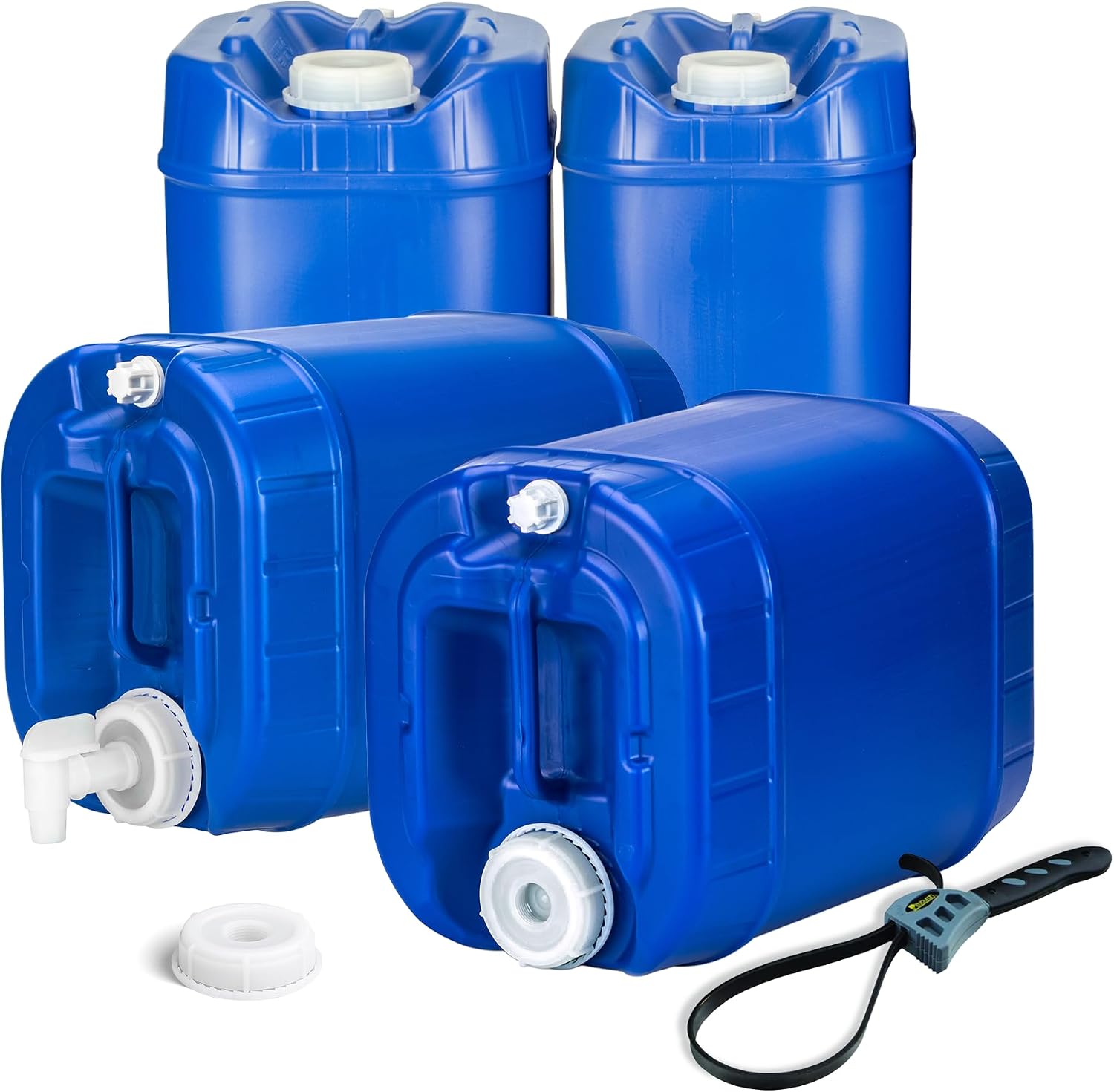 Outdoor Camping Food - Stackable Emergency Water Storage Containers, Six