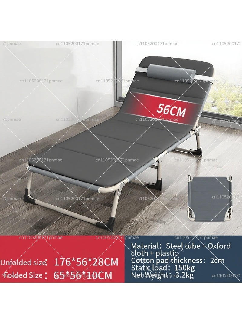 Outdoor Camping Folding Chair - Metal Folding Single Bed Modern Office