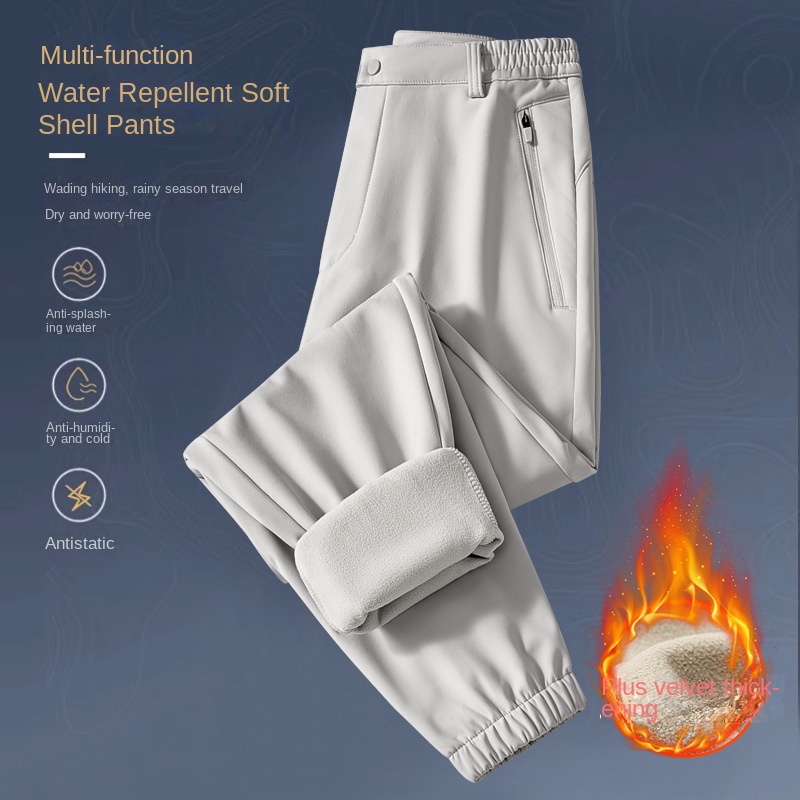 Outdoor Camping Winter - Men Women Winter Softshell Pants Fleece