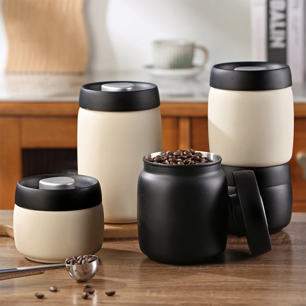 Zd Outdoor Camping - Coffee Sealed Can Stainless Steel Manual