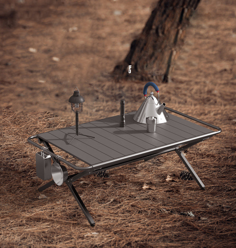 Outdoor Camping Cooking Table - Portable Camping Side Table Ultralight Aluminum