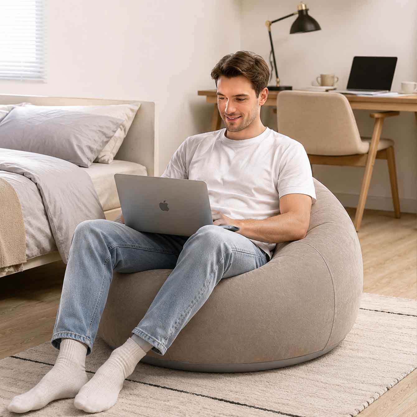 1PC Inflatable Bean Bag Chairs - Outdoor Camping Couch review and price