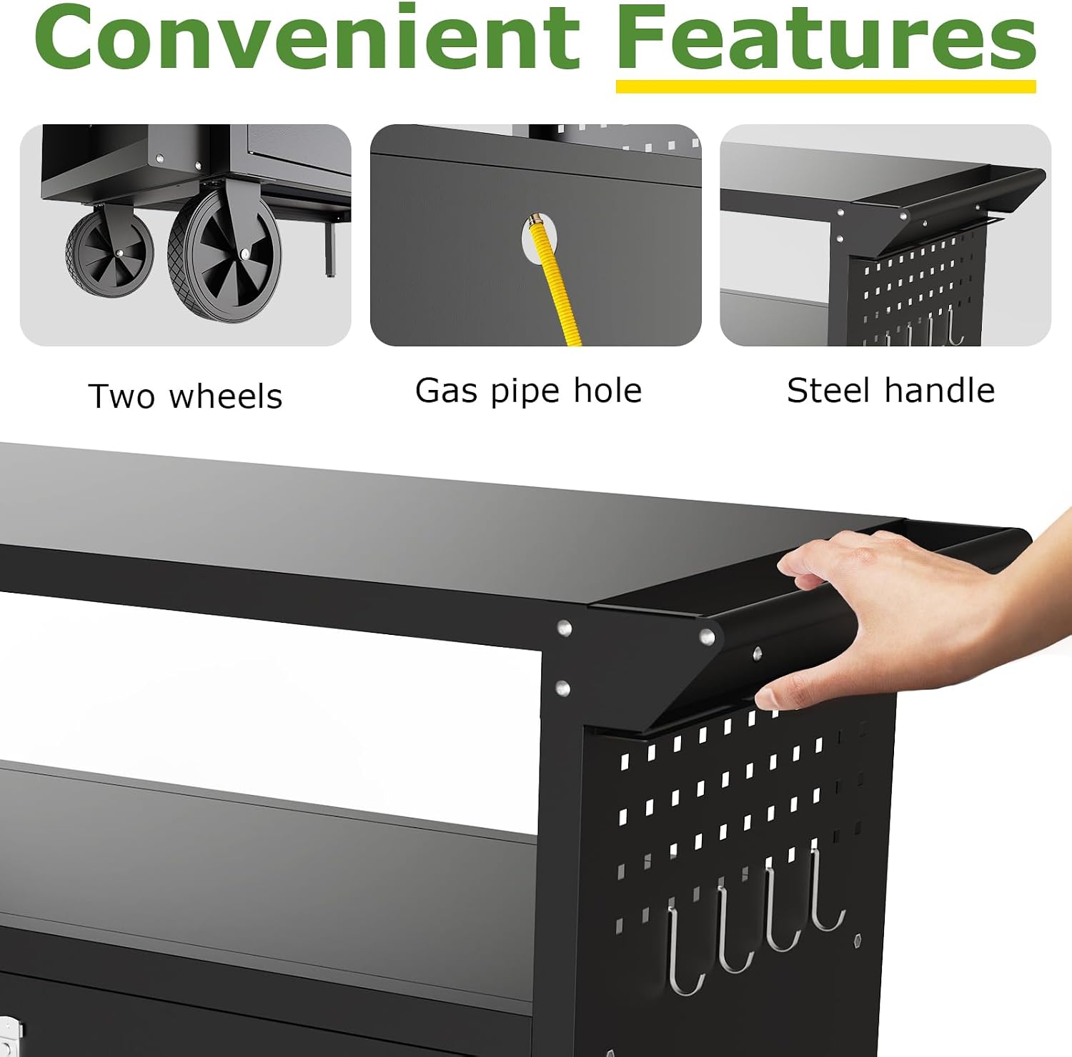 Outdoor Grill Cart Table With  - Outdoor Camping Food review and price