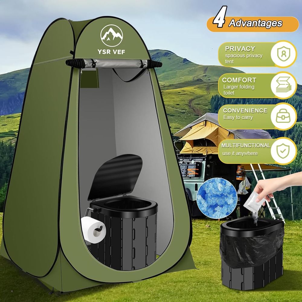 Portable Toilet Kit, Camping T - Outdoor Camping Toilet review and price