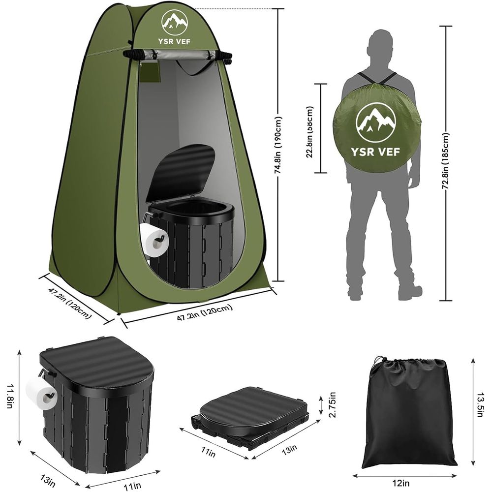 Portable Toilet Kit, Camping T - Outdoor Camping Toilet review and price