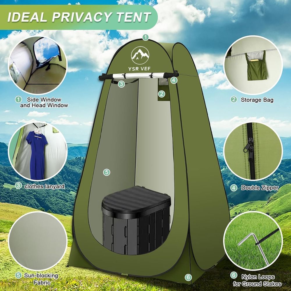 Portable Toilet Kit, Camping T - Outdoor Camping Toilet review and price