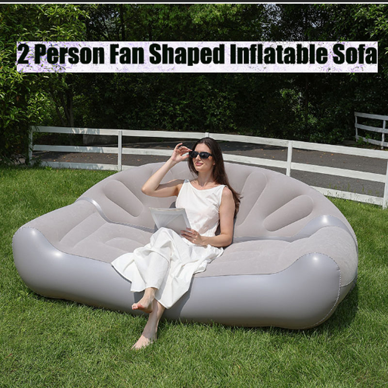 Fan Shaped Inflatable Sofa 2 P - Outdoor Camping Couch review and price