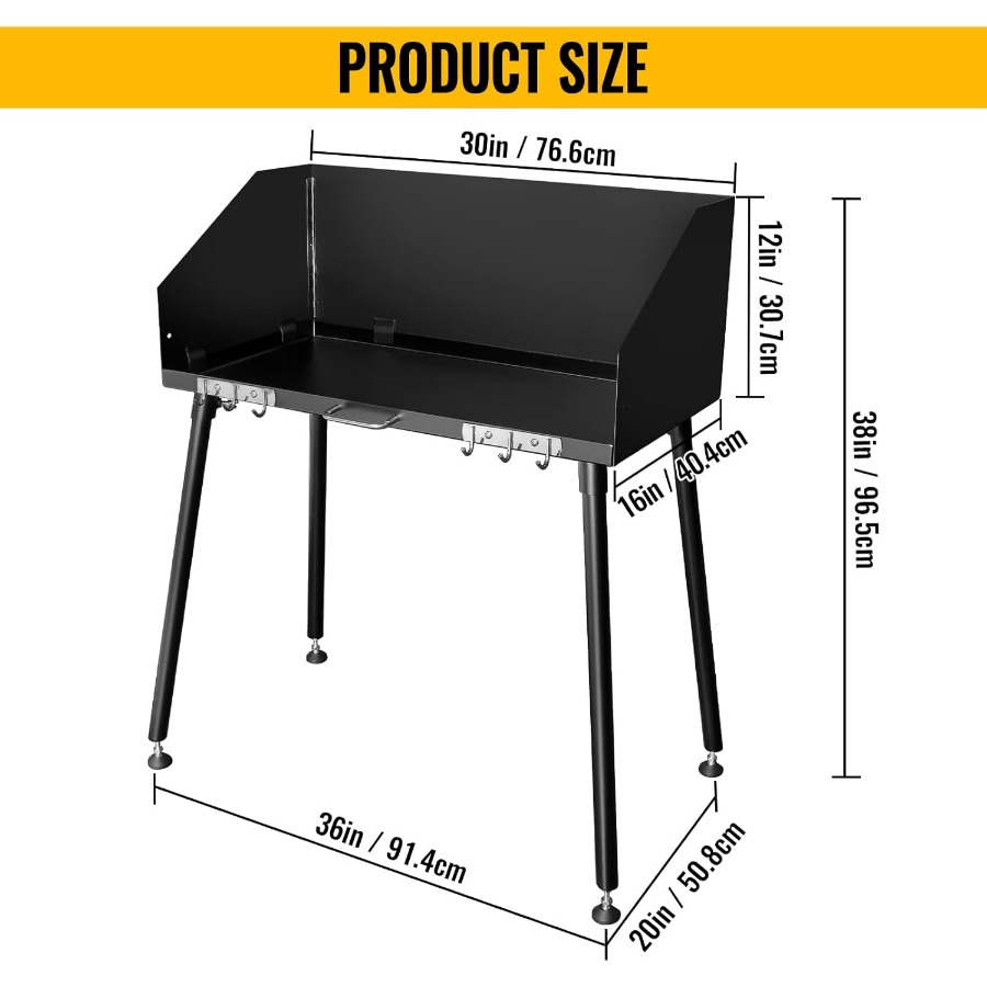 30 x 16 Inch Carbon Steel Dutc - Outdoor Camping Cooking Table review and price