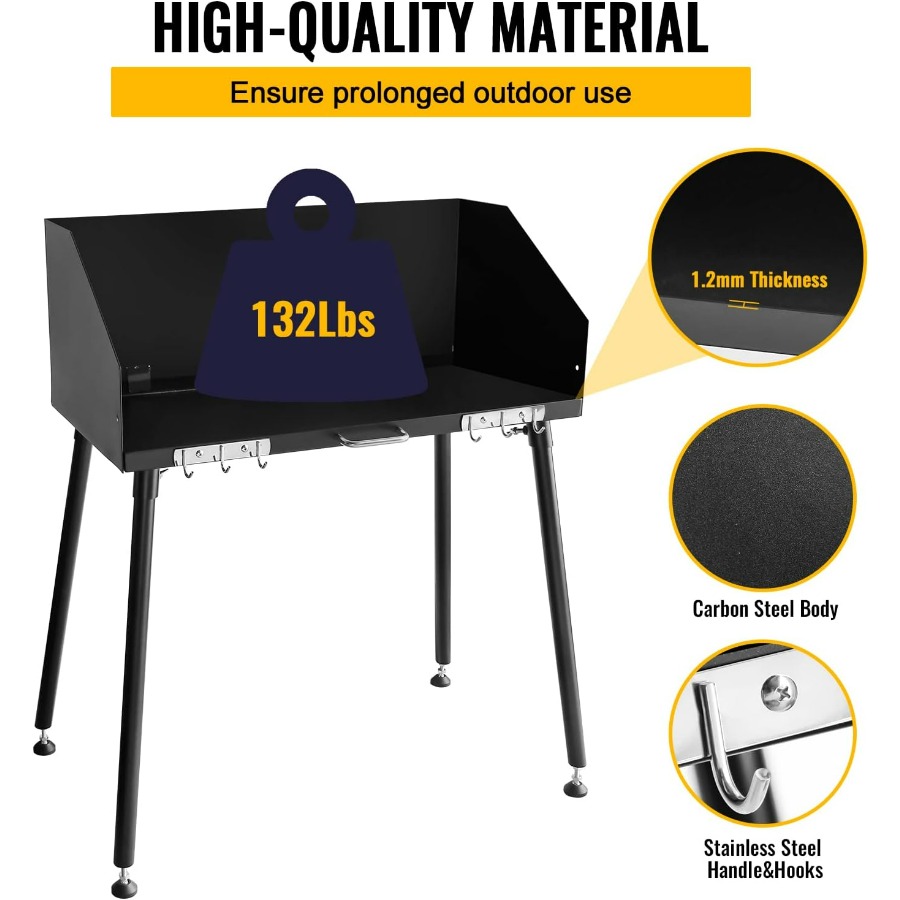 30 x 16 Inch Carbon Steel Dutc - Outdoor Camping Cooking Table review and price