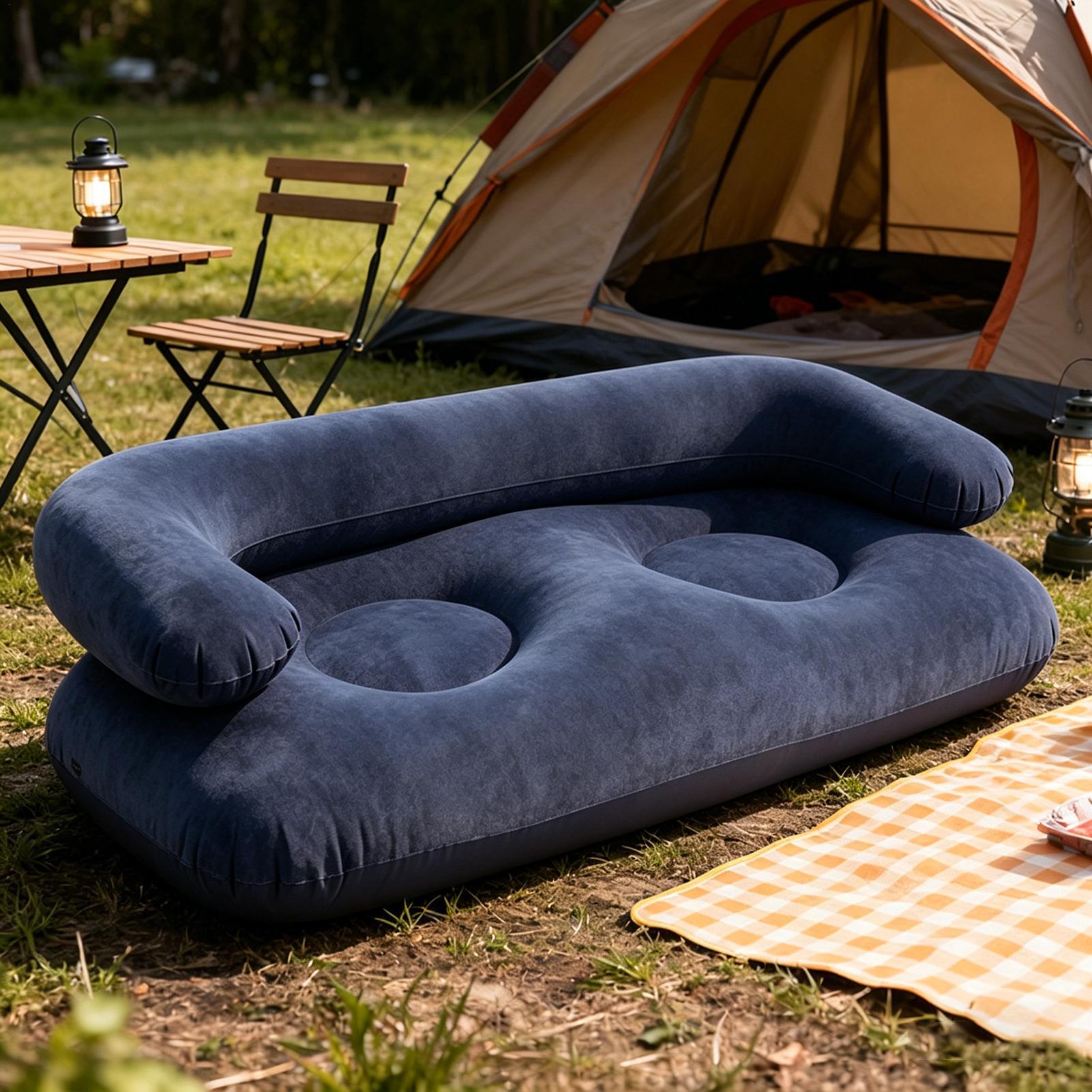 Double Inflatable Air Sofa Two - Outdoor Camping Couch review and price