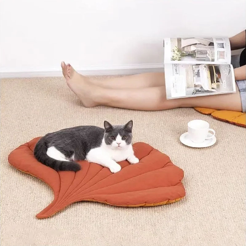 Reversible Soft Leaf Pet Cushi - Outdoor Camping Dog Bed review and price