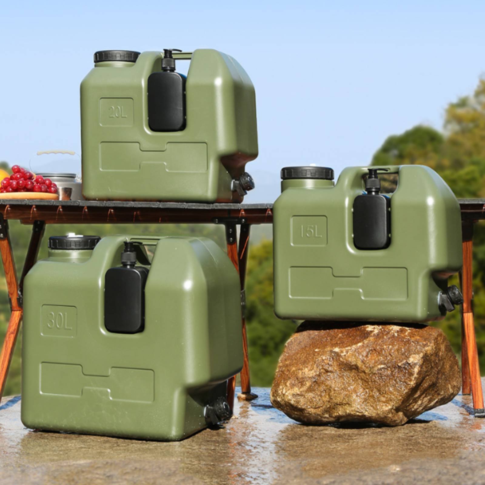 Water Container with Spigot Fo - Outdoor Camping Food review and price