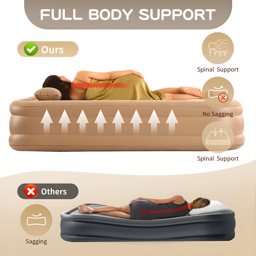 Queen Air Mattress with Built  - Outdoor Camping Couch review and price