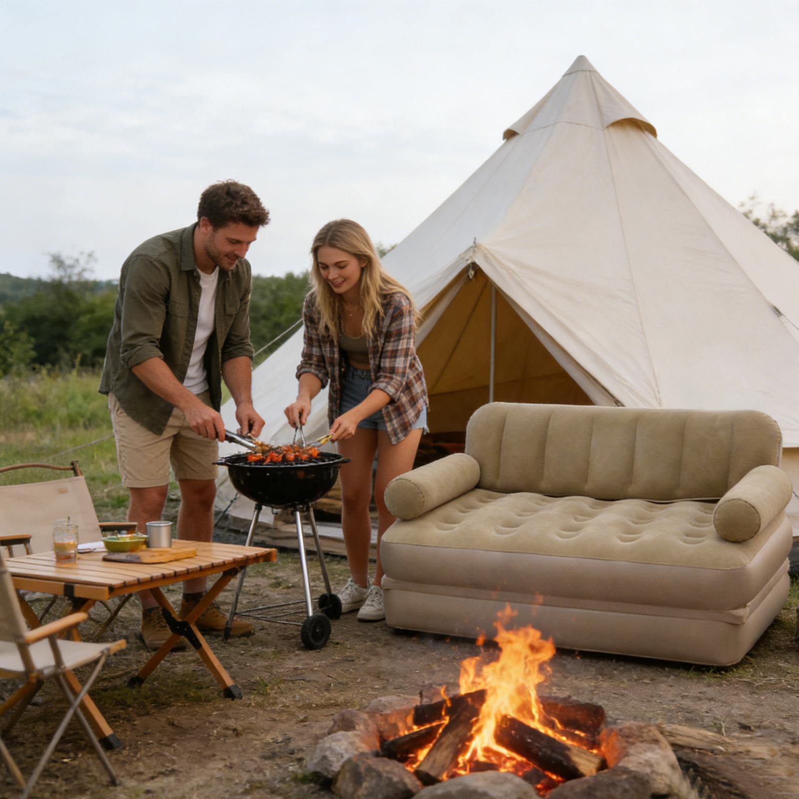 Air Sofa With Air Pump Folding - Outdoor Camping Couch review and price