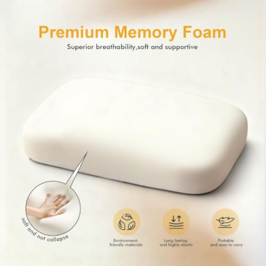 Thick Camping Memory Foam Pill - Camp Pillow Compressible review and price