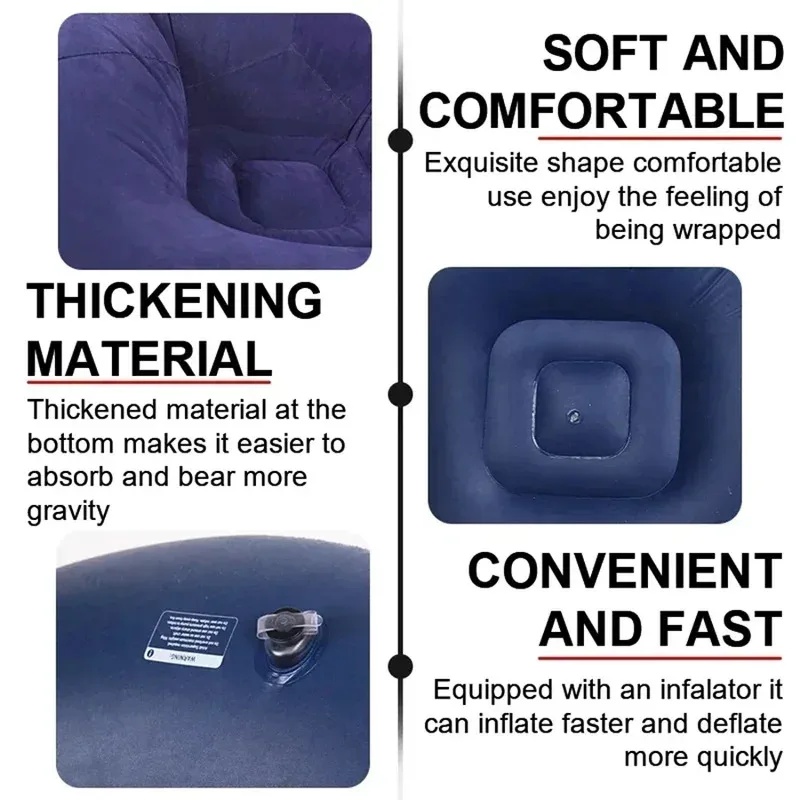 Large Inflatable Lazy Sofa PVC - Outdoor Camping Couch review and price