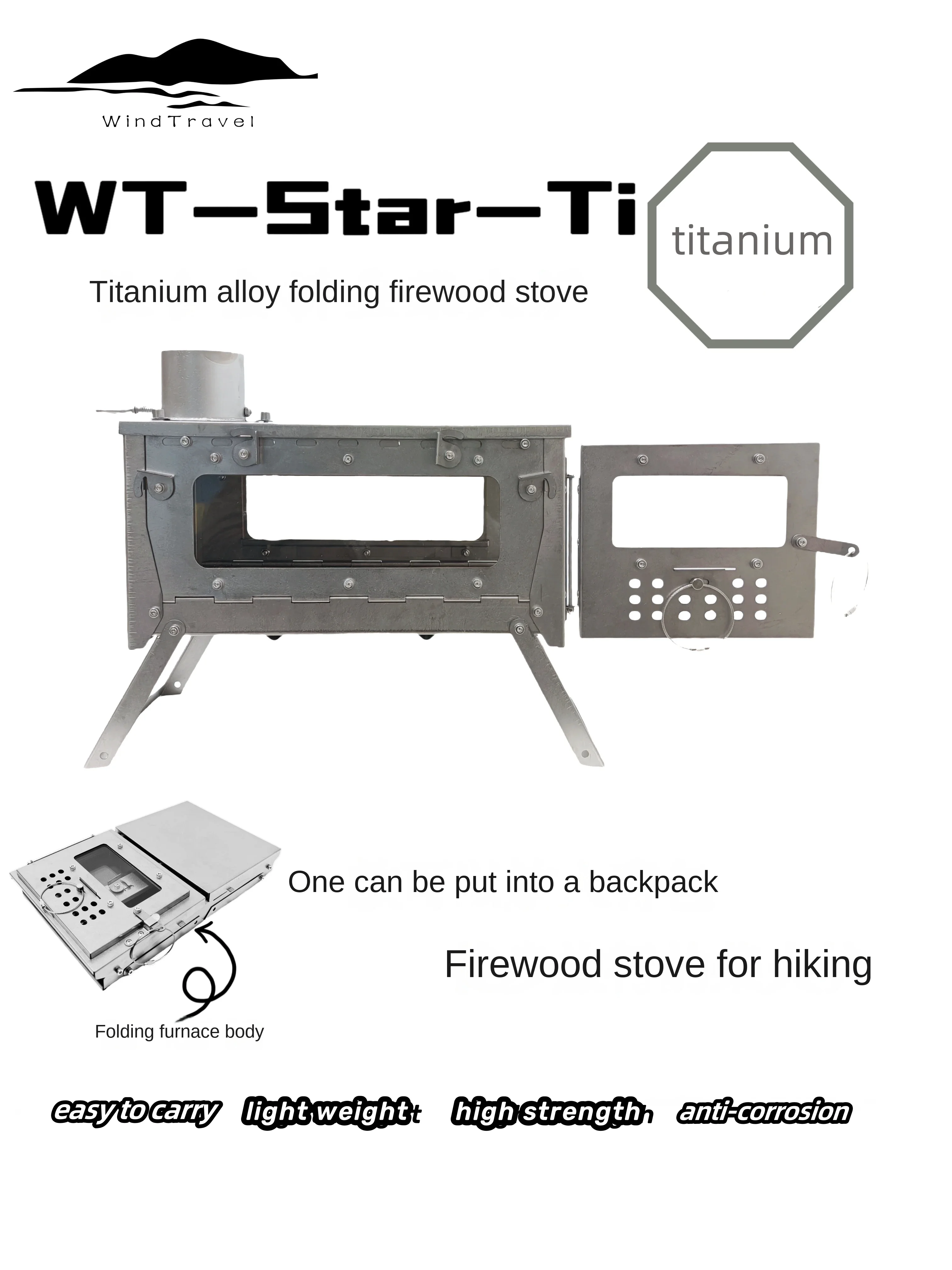 WT Star Ti Titanium Alloy Fold - Outdoor Camping Heater For Tent review and price