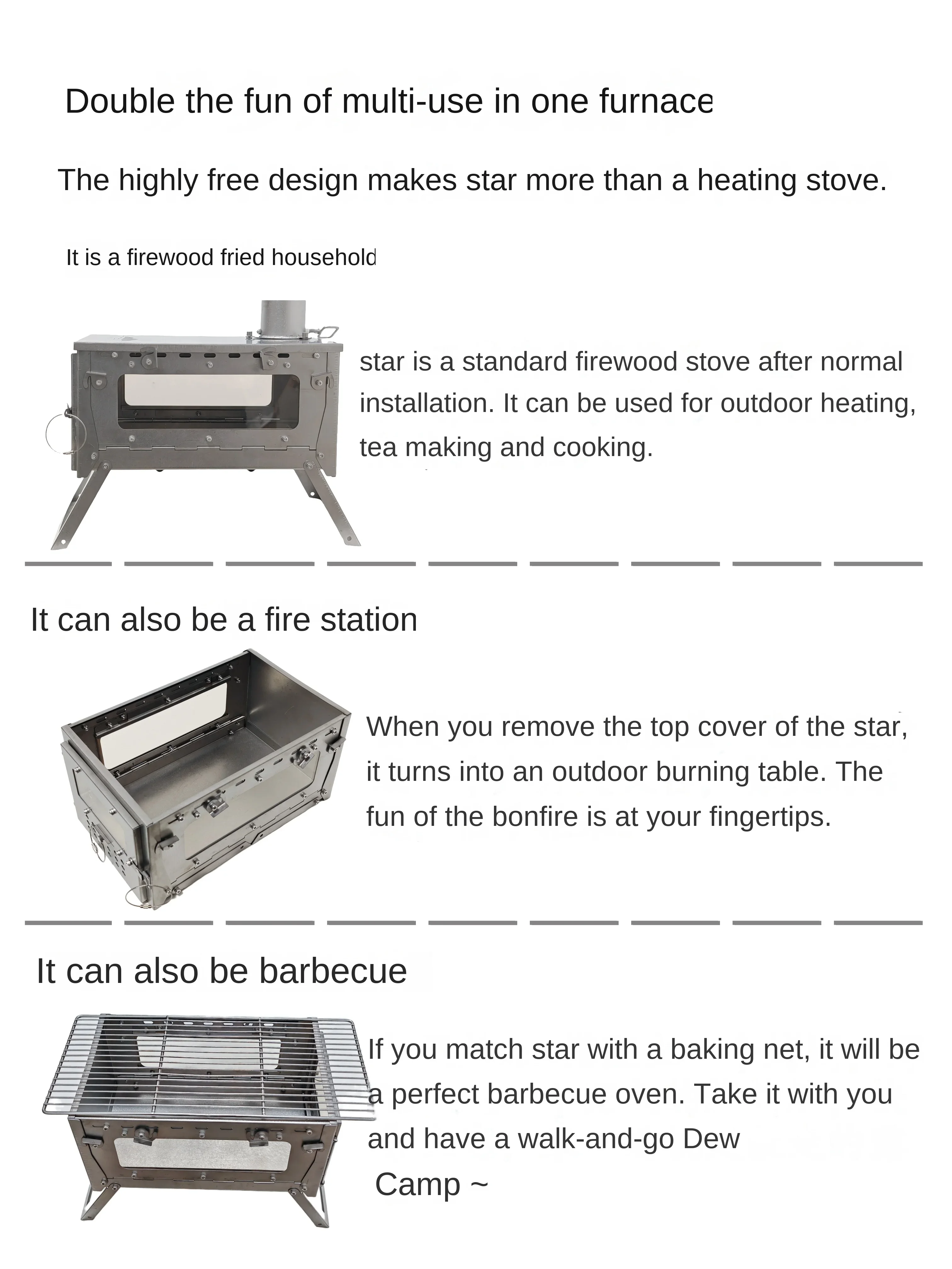 WT Star Ti Titanium Alloy Fold - Outdoor Camping Heater For Tent review and price
