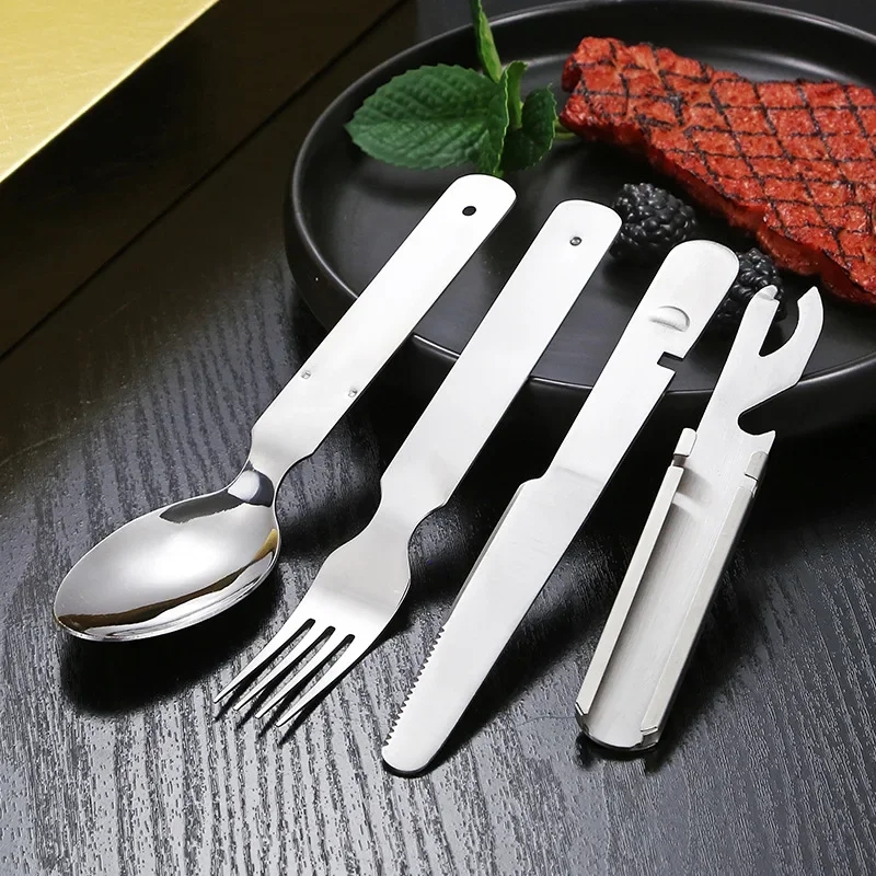 Stainless Steel Tableware Set  - Outdoor Camping Knife review and price