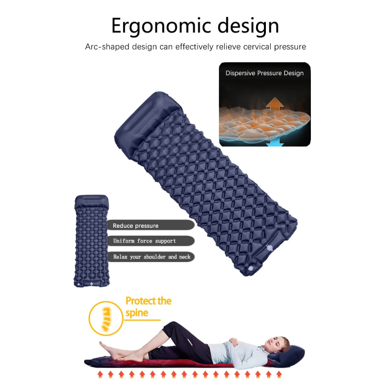 Outdoor Camping Inflatable Mat - Camp Pillow Compressible review and price