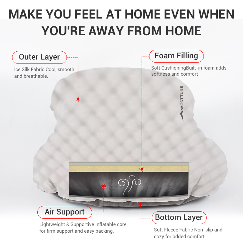 WESTTUNE Camping Inflatable Pi - Camp Pillow Compressible review and price