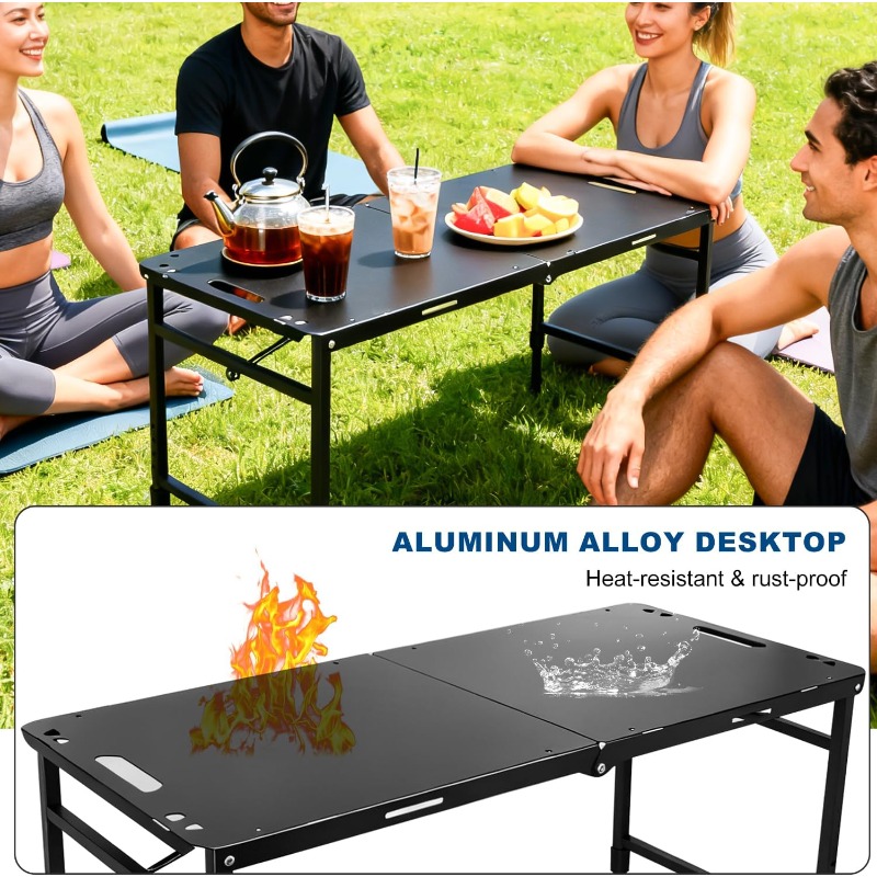 Camping Table Adjustable Foldi - Outdoor Camping Cooking Table review and price