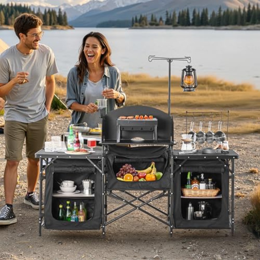 Camping Kitchen Table, Outdoor - Outdoor Camping Cooking Table review and price