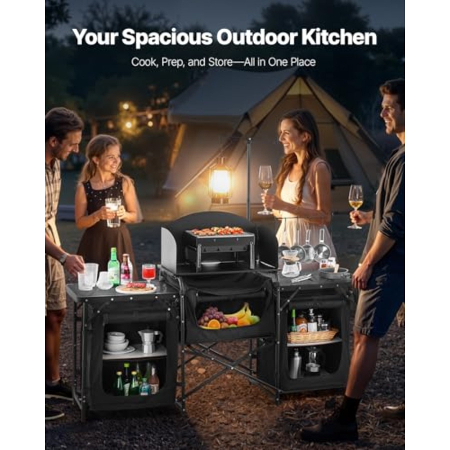 Camping Kitchen Table, Outdoor - Outdoor Camping Cooking Table review and price