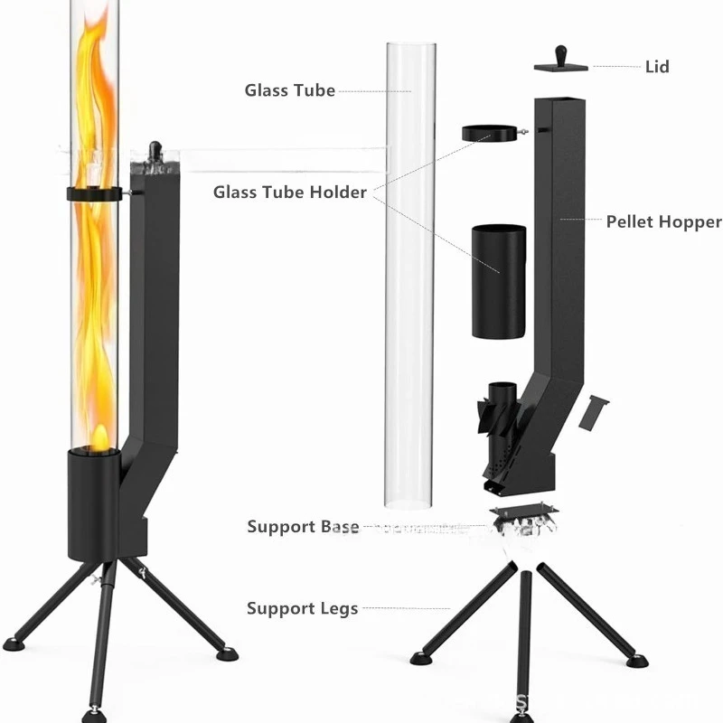 Vertical Rocket Stove - Bazook - Outdoor Camping Winter review and price